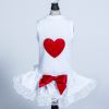 Puff Heart Lace Dog Dress
